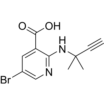 5-Bromo-2-((2-methylbut-3-yn-2-yl)amino)nicotinic acidCas:1342568-65-3